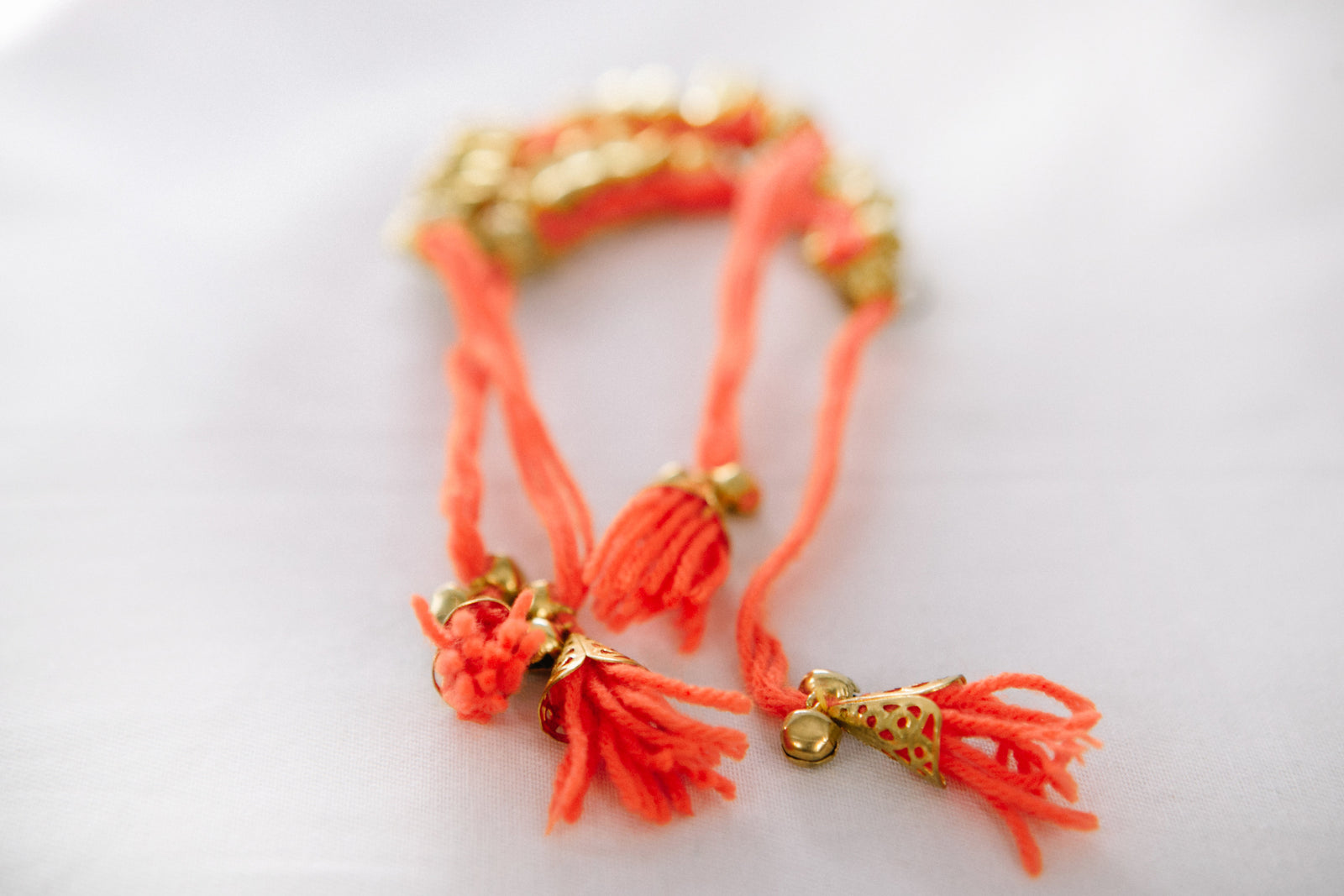 Orange String Bracelet