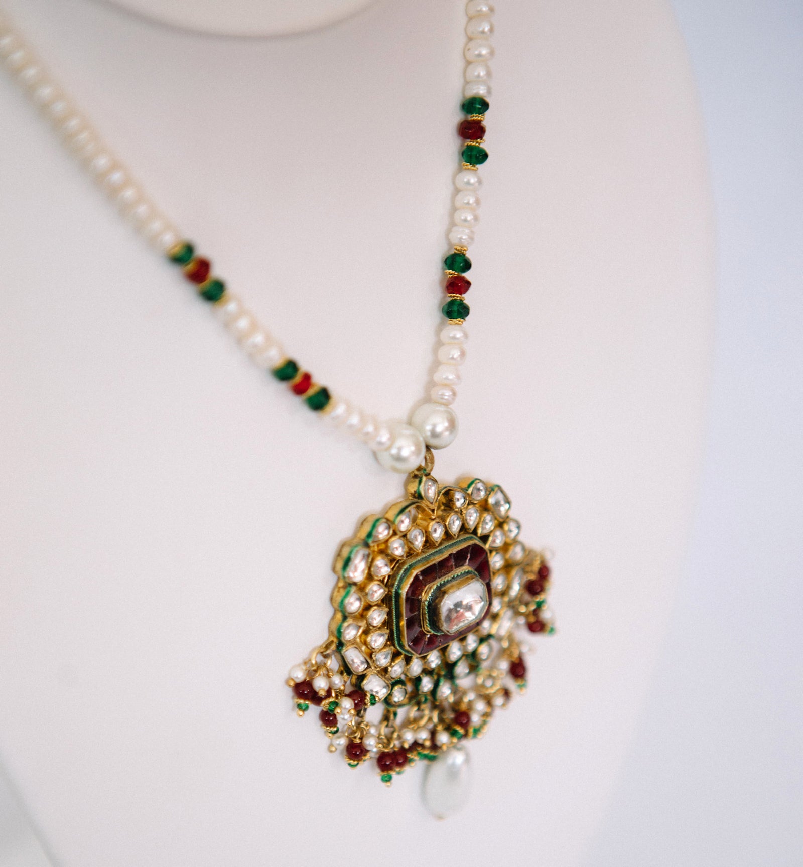 Kundan & Pearl Necklace Set