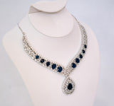 Silver w/ Blue Necklace